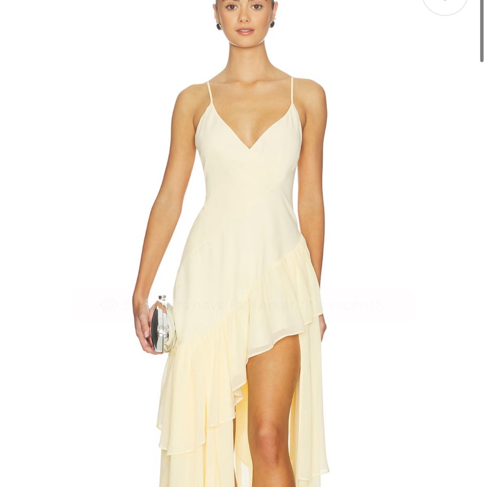 Lovers + Friends Butter Yellow Maxi Dress